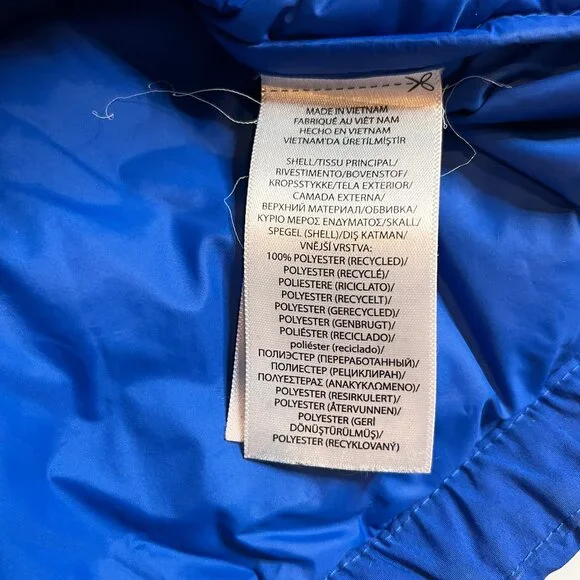 Polo Ralph Lauren Jacket/Vest Convertible Royal Blue Down Puffer Jacket Youth XL